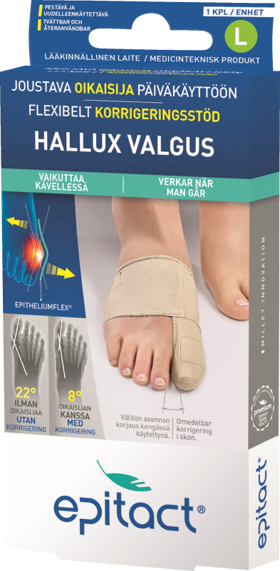 Epitact flexibelt korrigeringsstöd l 1 st