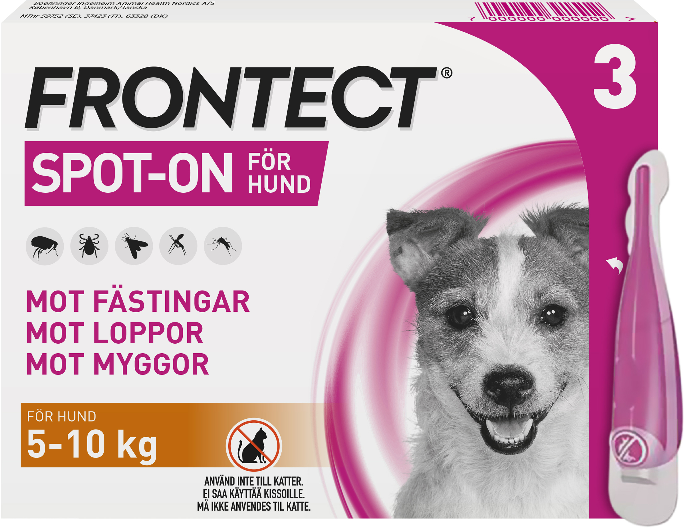 Frontect 5-10 kg, spot-on, lösning