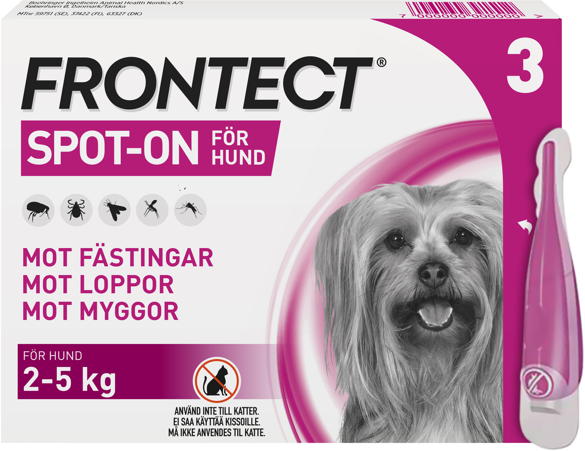 Frontect 2-5 kg, spot-on, lösning