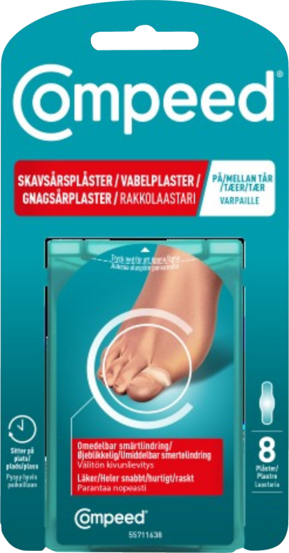 Compeed Skavsårsplåster On Toes Tår 8 St