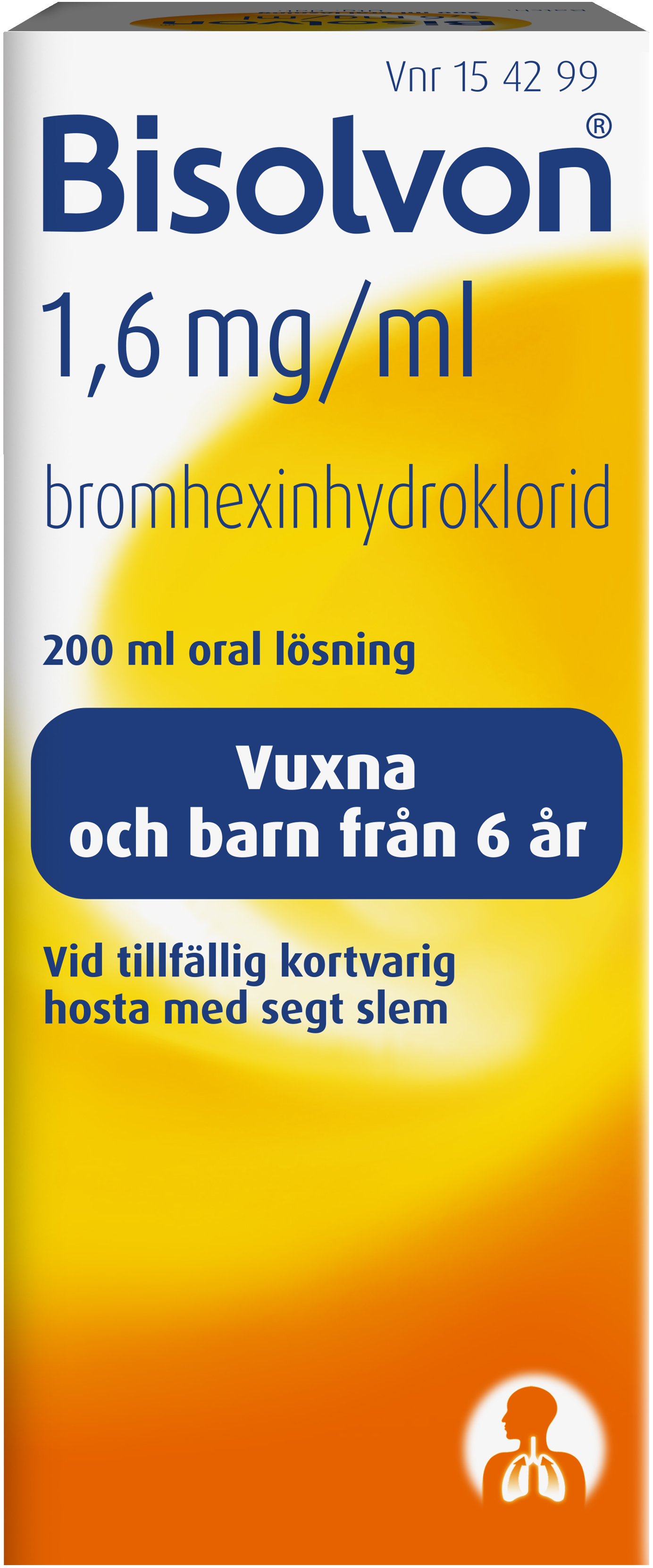 Bisolvon, oral lösning 1,6 mg/ml