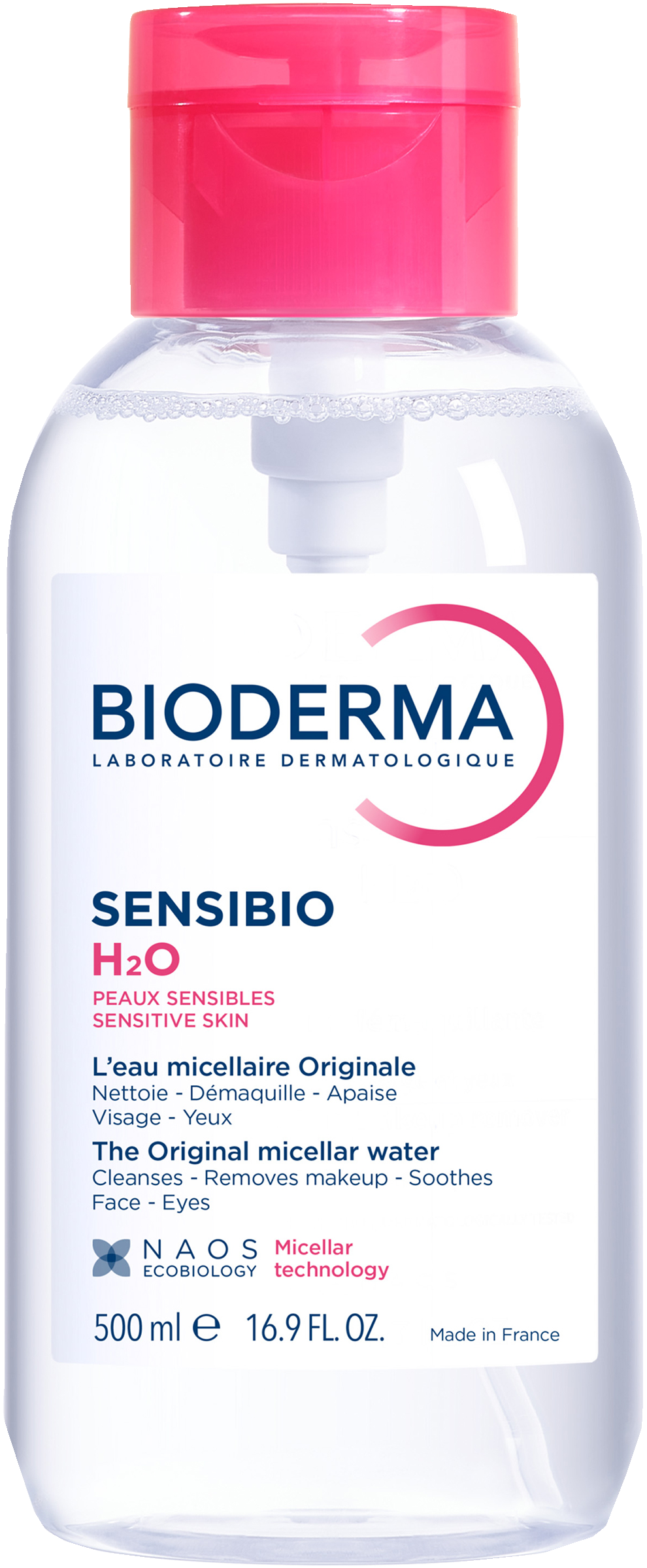 Bioderma Sensibio H2O Rev Pump 500 ml 500 ml | Skönhet och hälsa - Personlig vård - Kosmetika - Hudvård | Apoteka