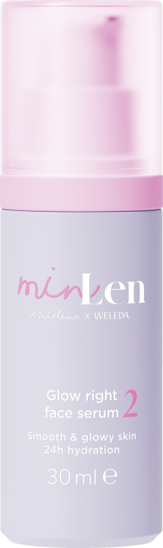 minLen Glow right face serum