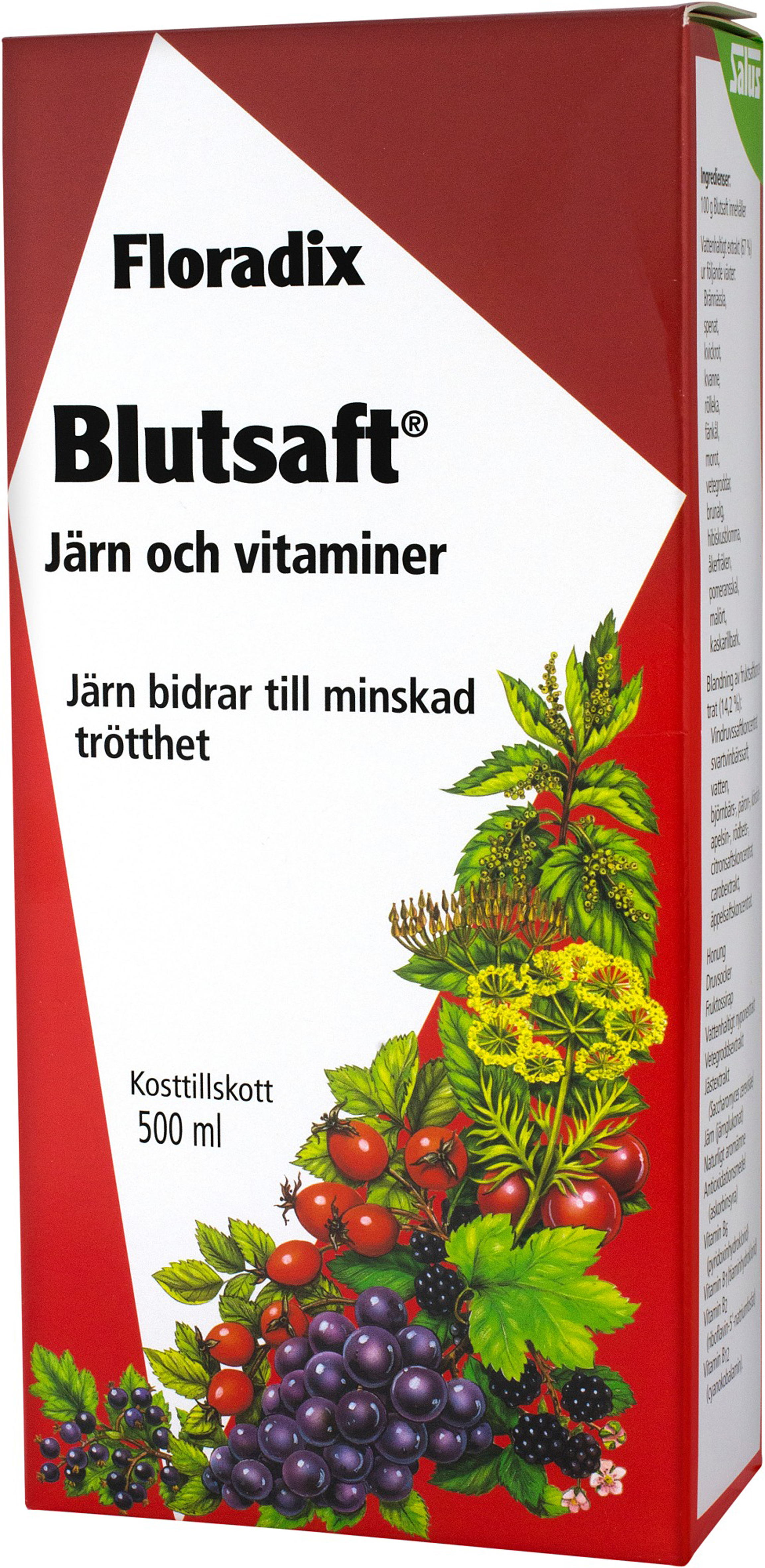 Midsona Sverige AB Salus Floradix Blutsaft lösning 500 ml