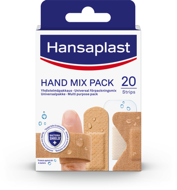 Hand mix pack strips