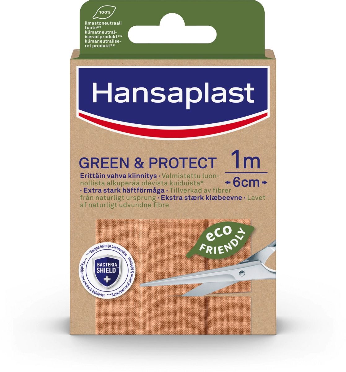 Hansaplast Green & Protect 1 m x 6 cm 10 st