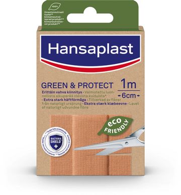 Bild på Hansaplast Hansaplast Green & Protect 1 m x 6 cm, 10 st
