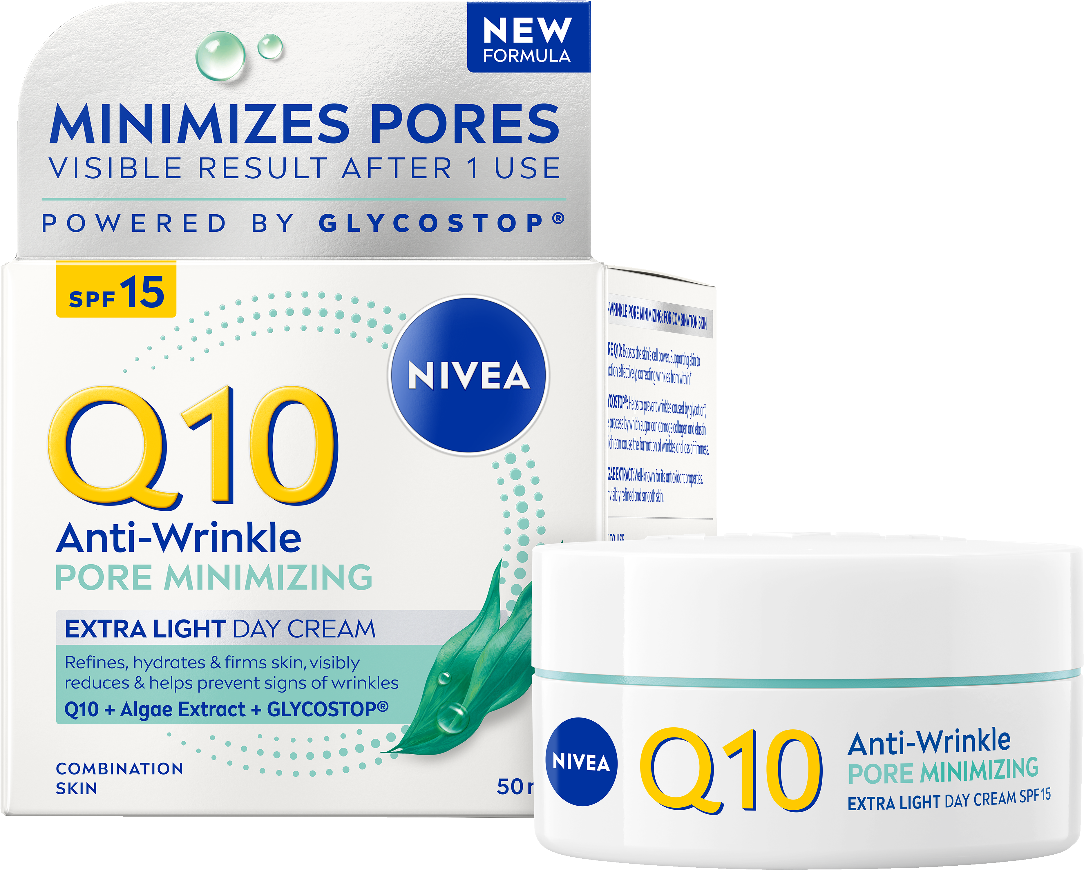 Nivea q10 anti-wrinkle pore minimising extra light day cream