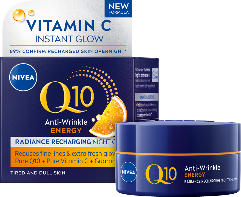 Nivea q10 anti-wrinkle energy recharging night cream 50 ml