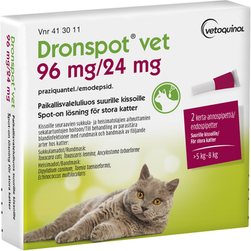 Dronspot vet, spot-on, lösning 96 mg/ 24 mg