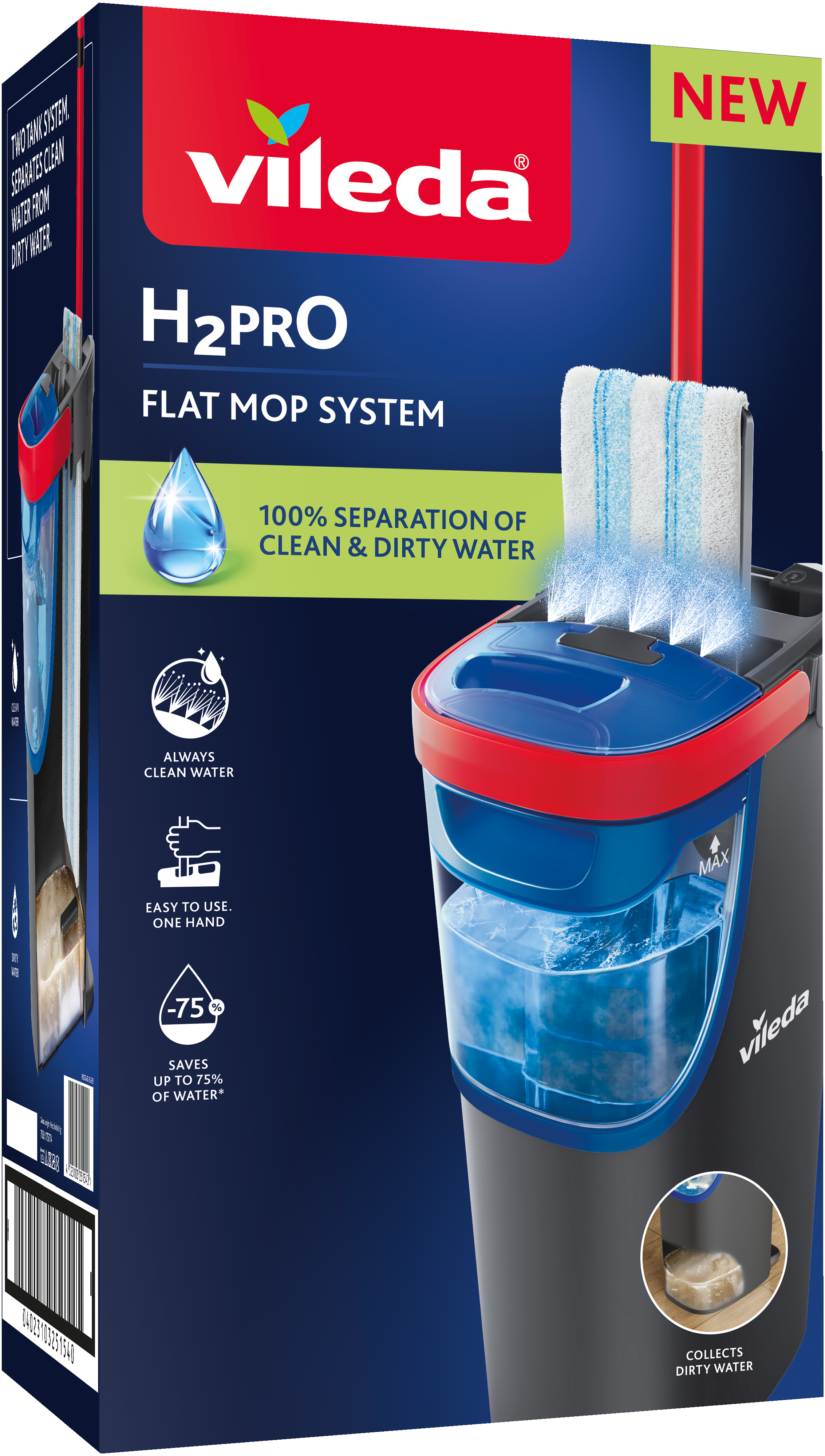 Vileda H2PrO Flat Mop System