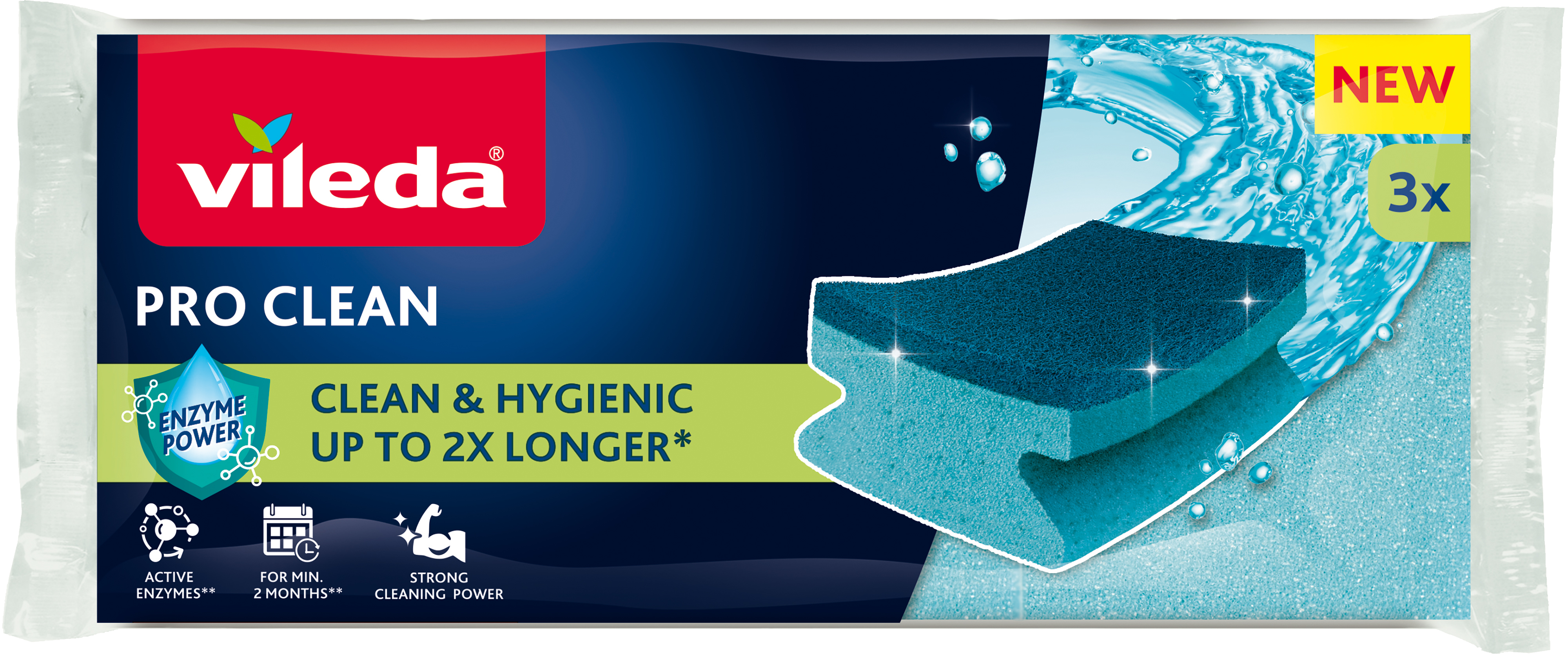 Vileda Pro Clean High foam Scourer