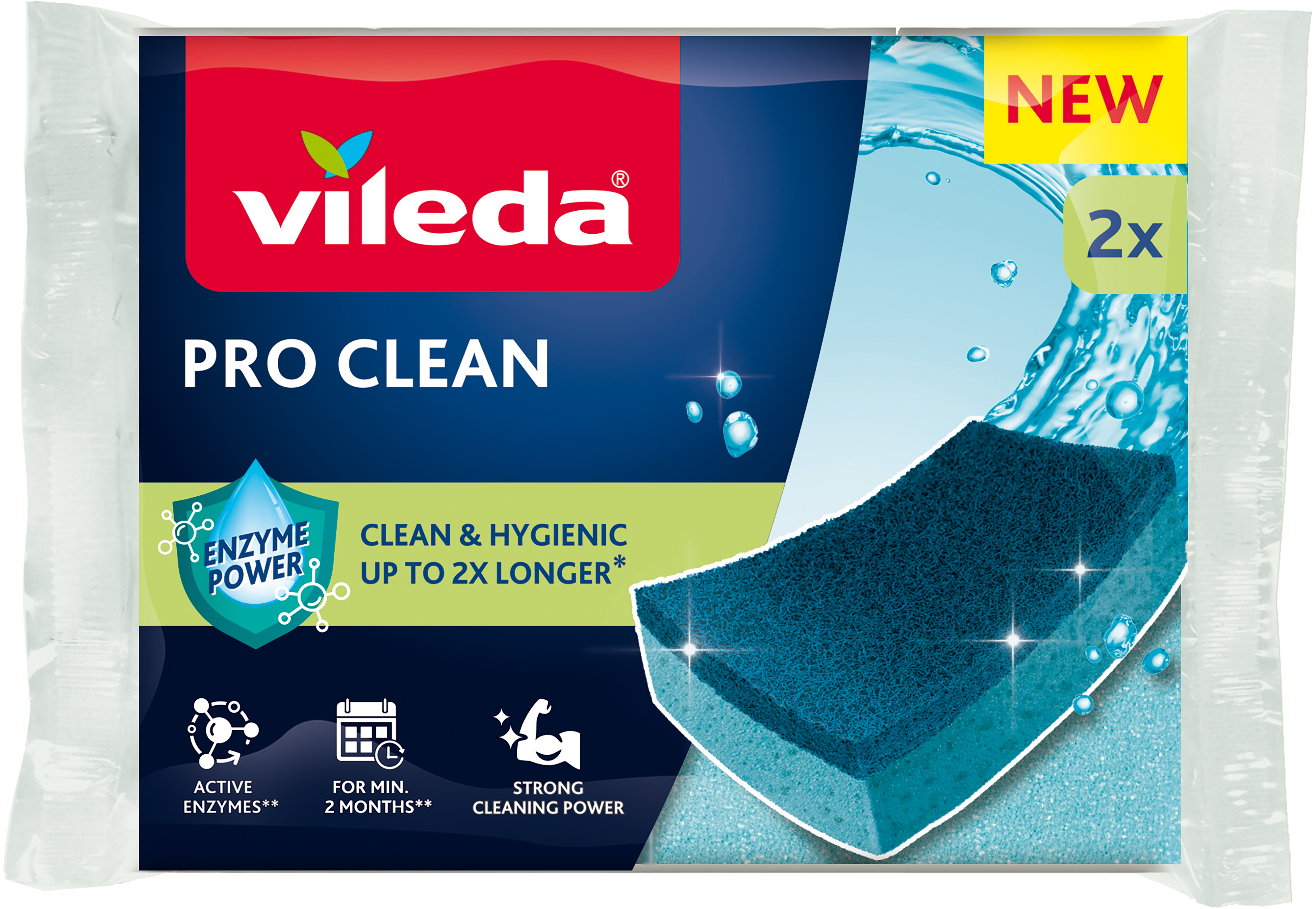 Vileda Pro Clean Mid foam Scourer