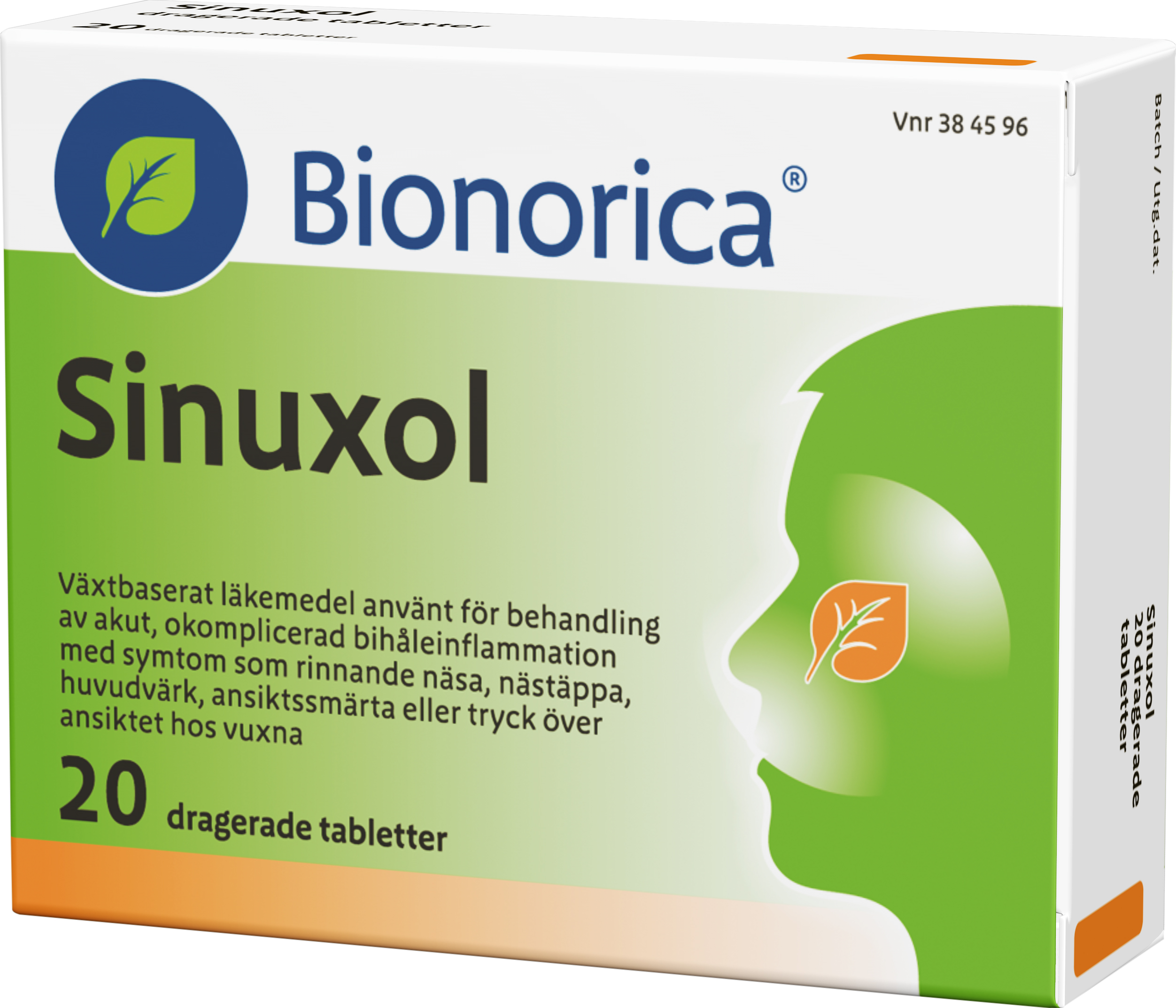 Sinuxol, dragerad tablett