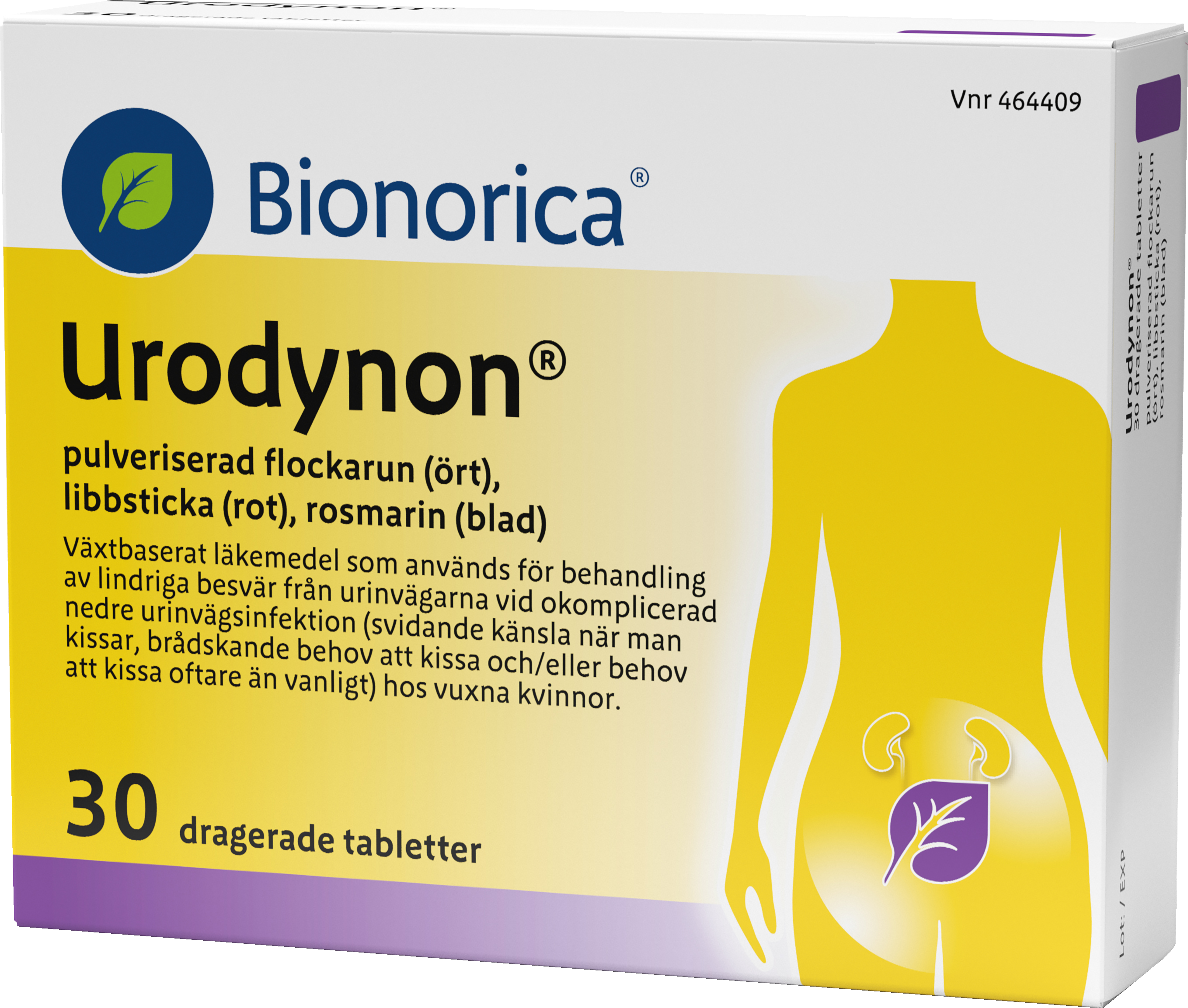 Urodynon, dragerad tablett