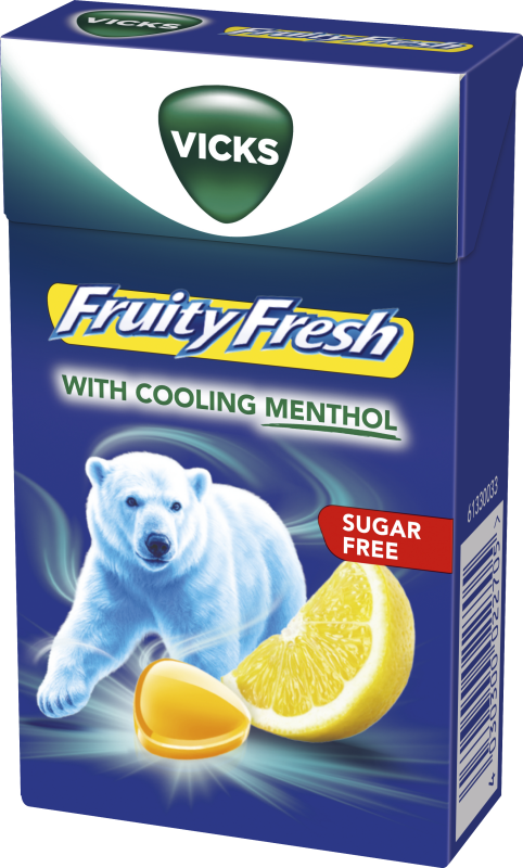 Vicks Lemon Box, sockerfri 40 g