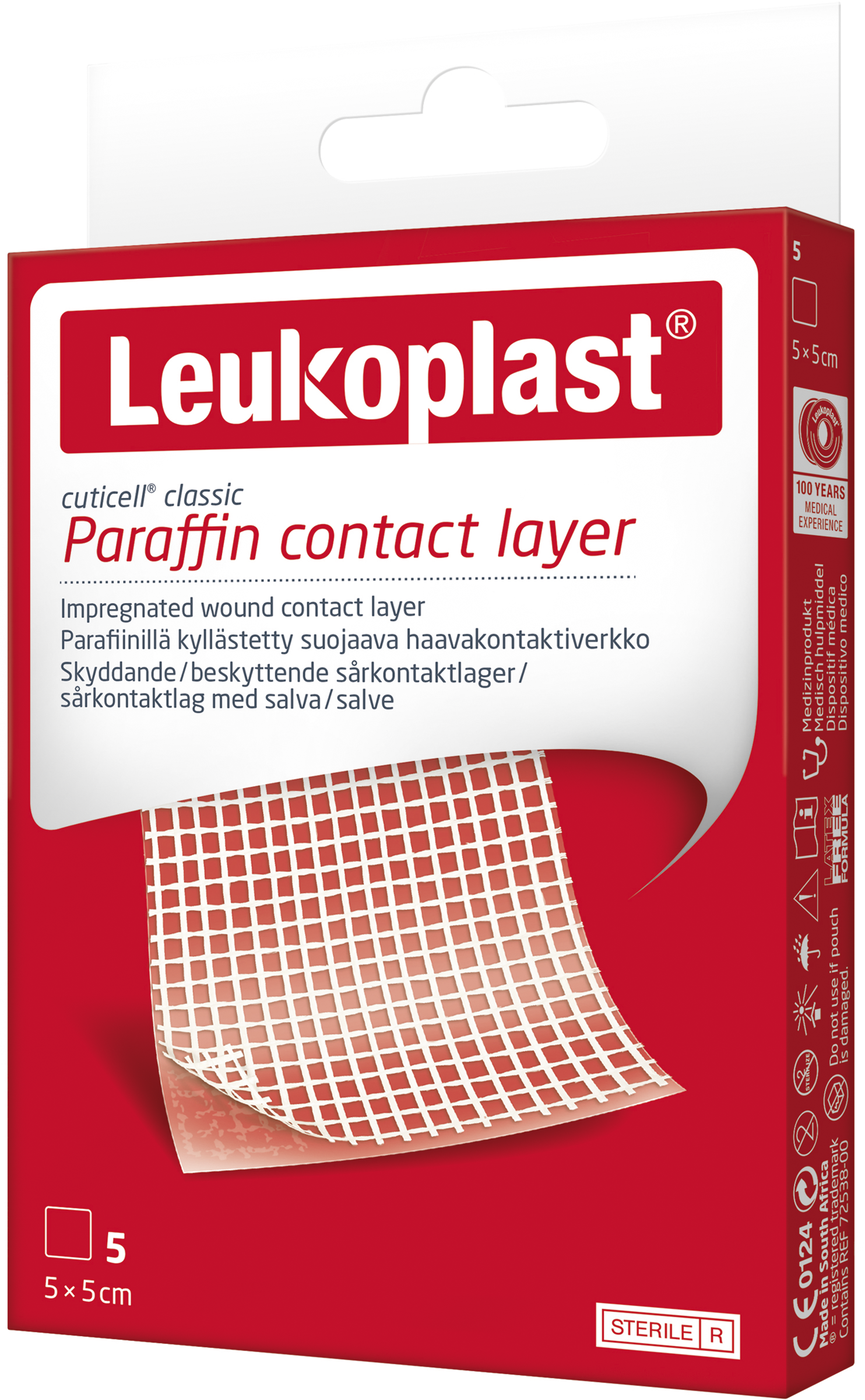 Leukoplast cuticell classic 5 cm x 5 cm 5 st