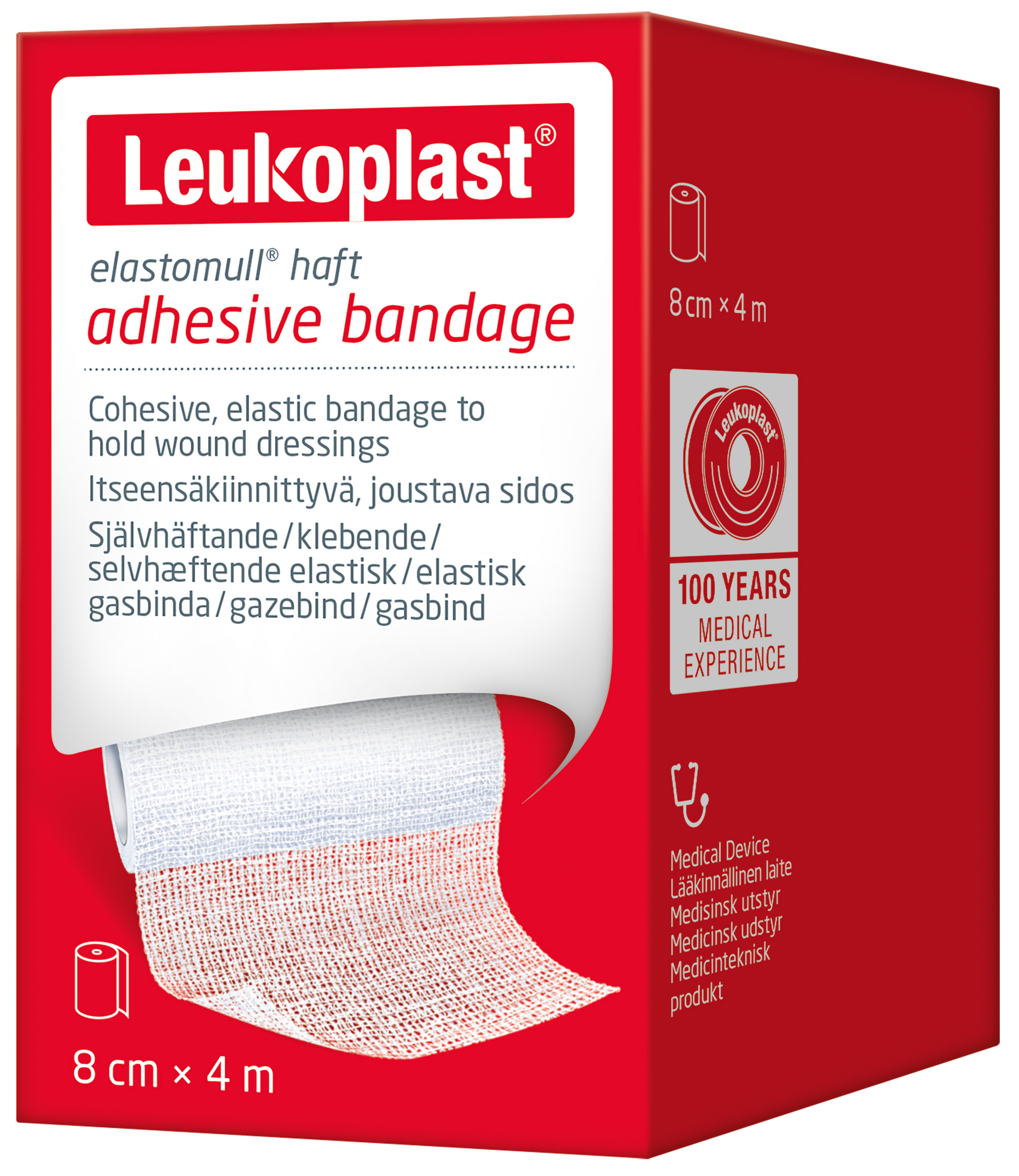 Leukoplast elastomull haft 8 cm x 4 m 1 st