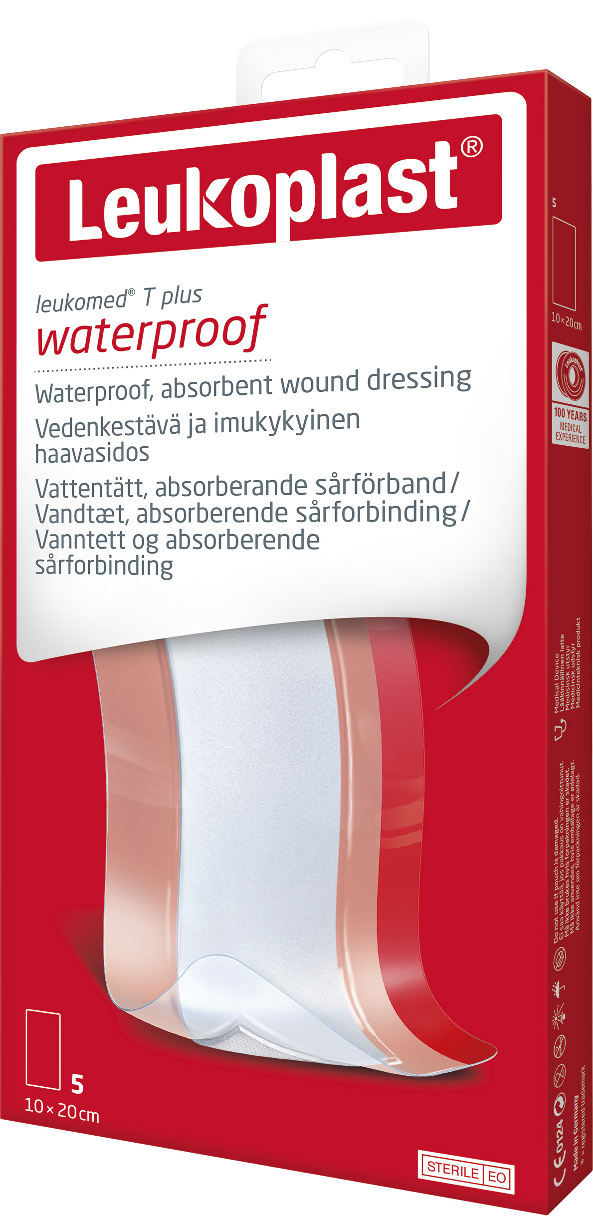 Leukoplast leukomed t plus 10 cm x 20 cm 5 st