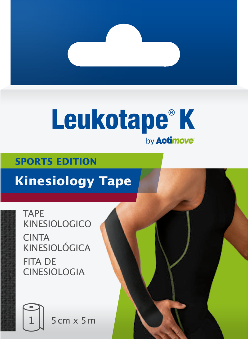 Leukotape K by Actimove Sports Edition  5cm X 5m Black 1st