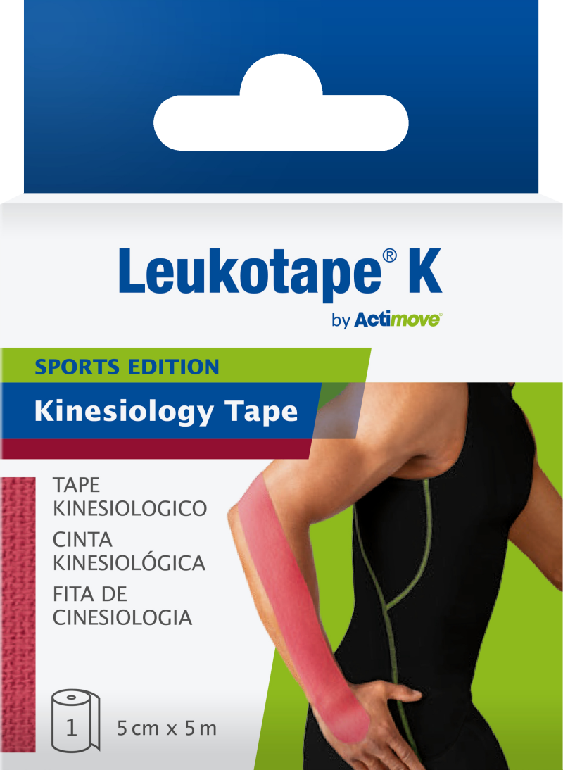 Leukotape K by Actimove Sports Edition  5cm X 5m Pink 1st