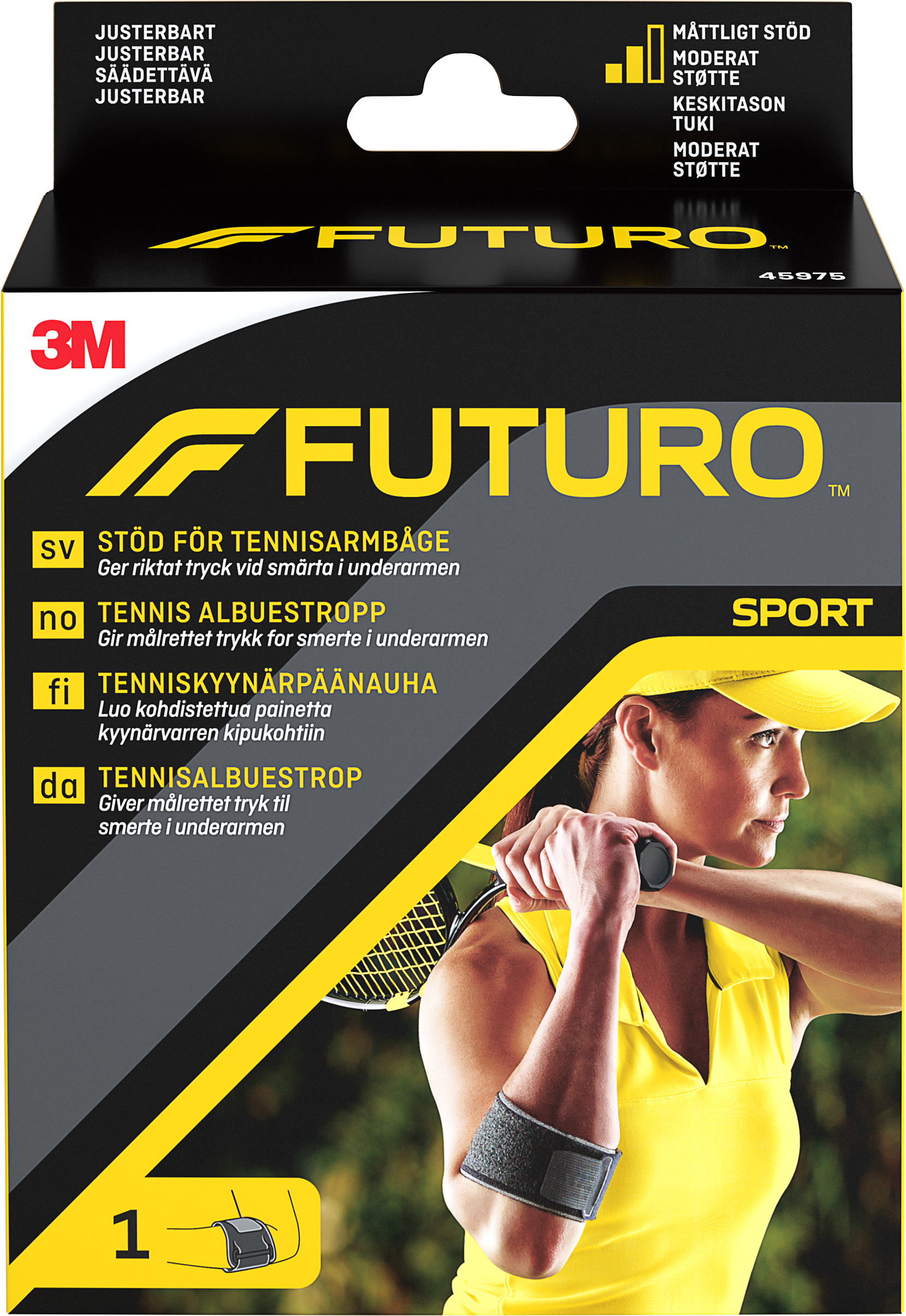 3M Svenska AB Futuro Sport Armbågsstöd svart 1 st