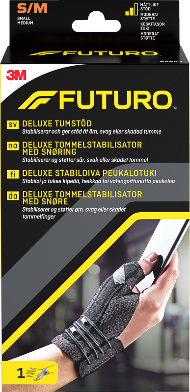 Futuro Tumstöd S/M svart 1 st