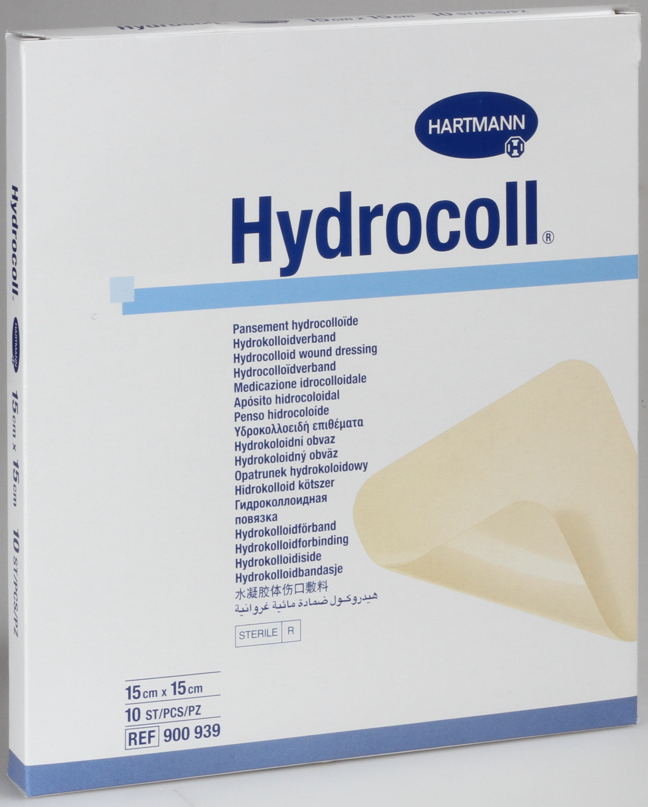 Hydrocoll, platta, 15x15 cm (läkemedels-nära) 10 styck