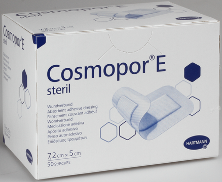 Cosmopor E sterilt självhäftande absorbtionsförband, 7,2x5 cm