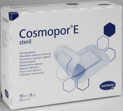 Cosmopor E sterilt självhäftande absorbtionsförband, 10x8 cm
