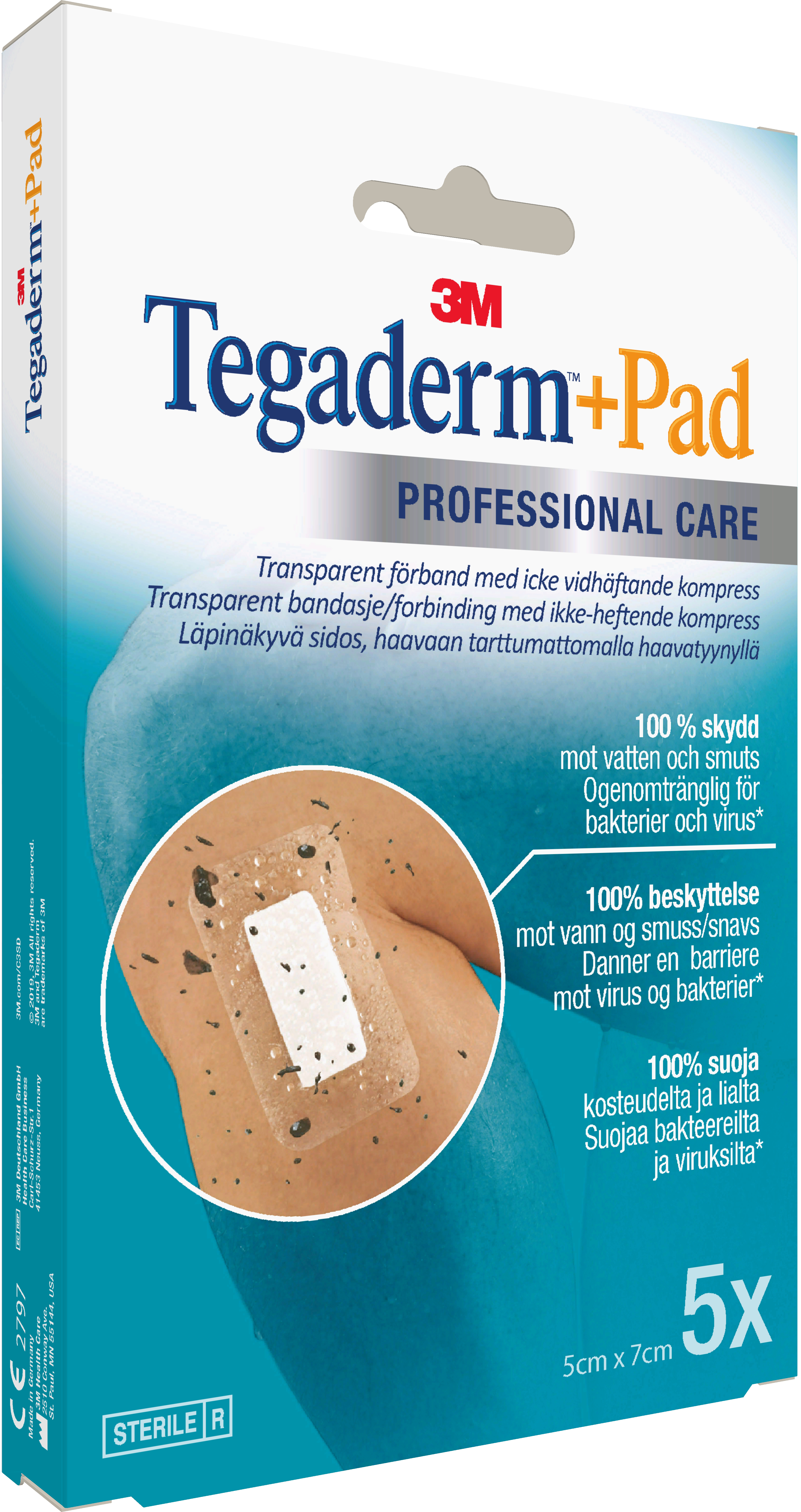 Tegaderm + Pad, 5 cm x 7 cm 5 st