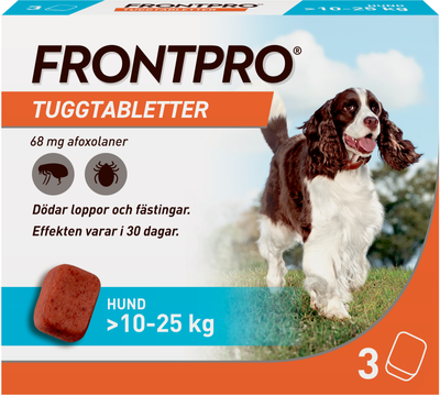 Frontpro för hund >10-25 kg, tuggtablett 68 mg