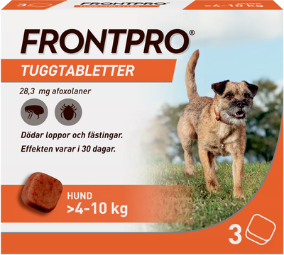 Frontpro för hund >4-10 kg, tuggtablett 28 mg