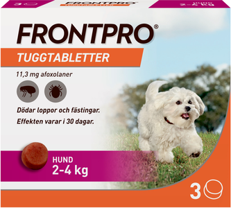 Frontpro för hund 2-4 kg, tuggtablett 11 mg