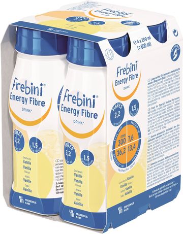 Frebini energy fibre DRINK, vanilj, komplett drickfärdigt kosttillägg
