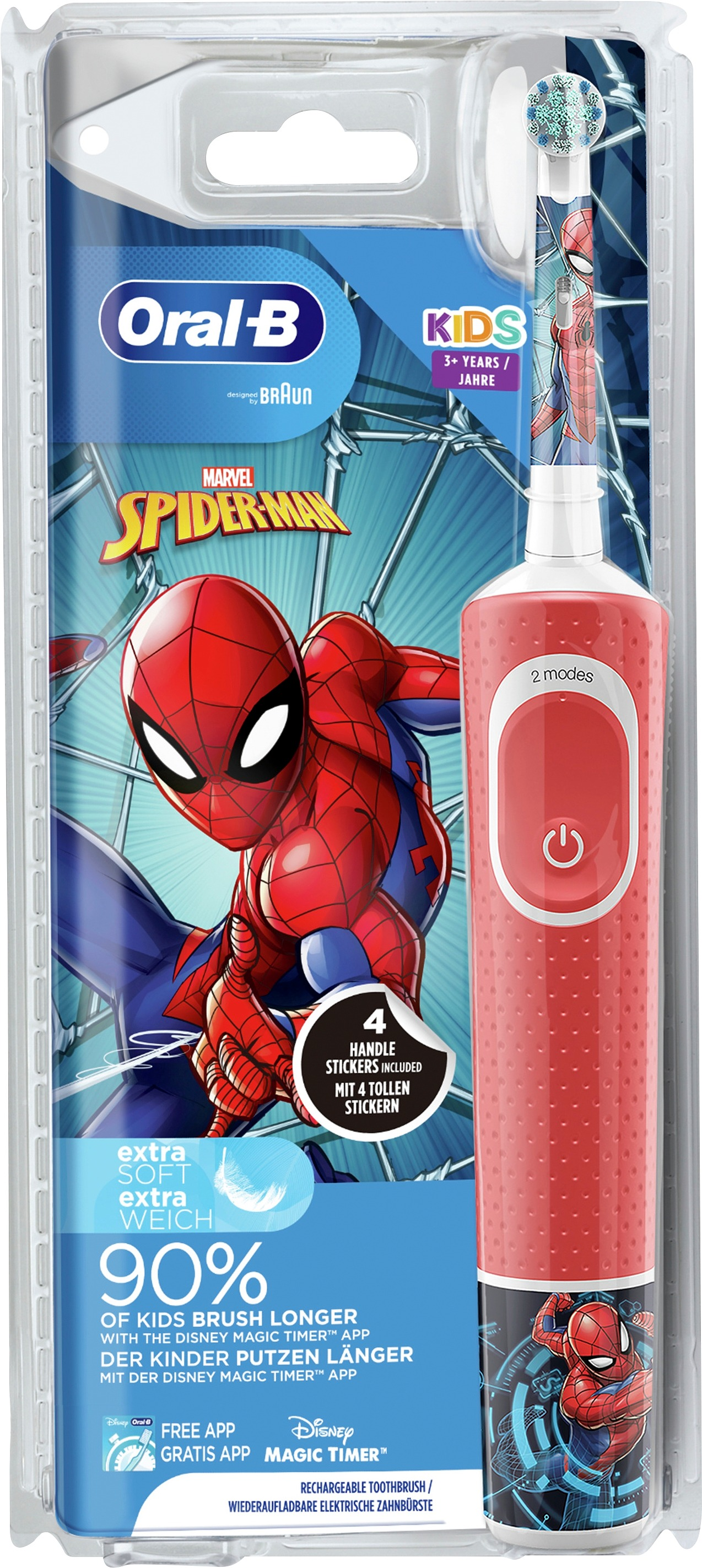 Oral-B Kids Spiderman Extra Soft Eltandborste 1 st