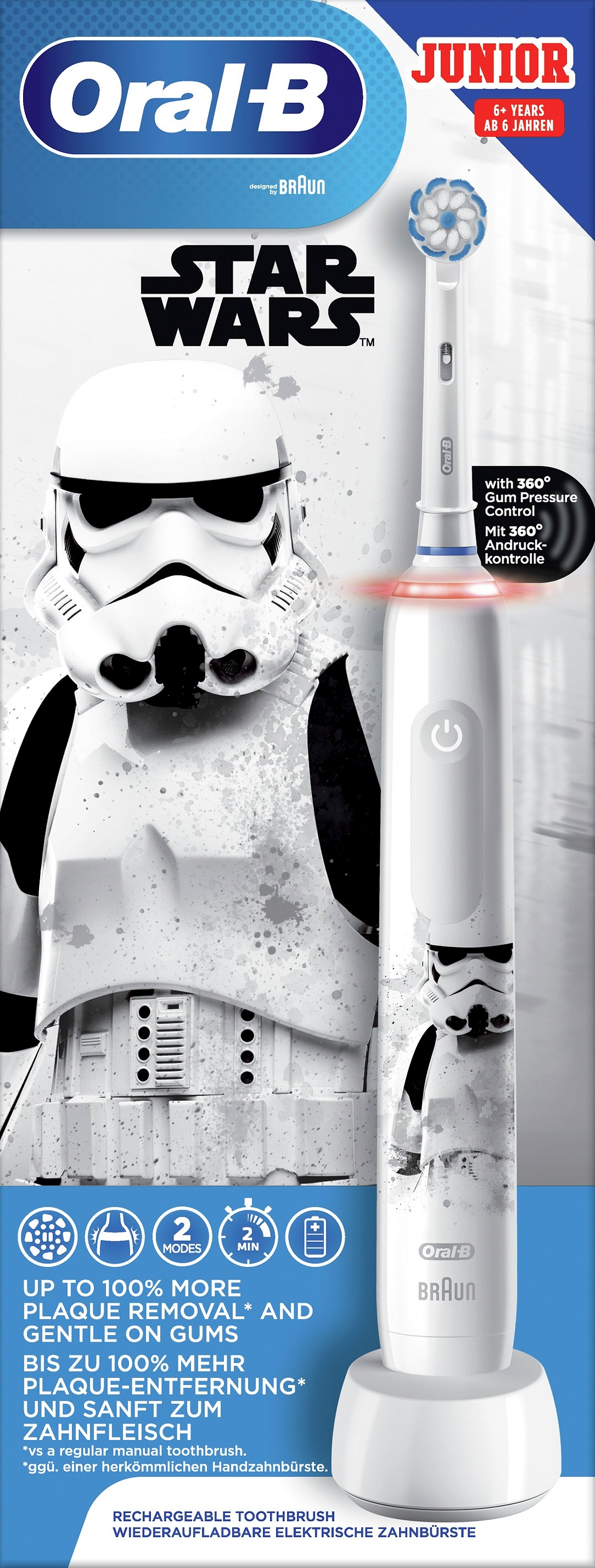 Oral-B Junior star Wars Eltandborste 6+ 1 st