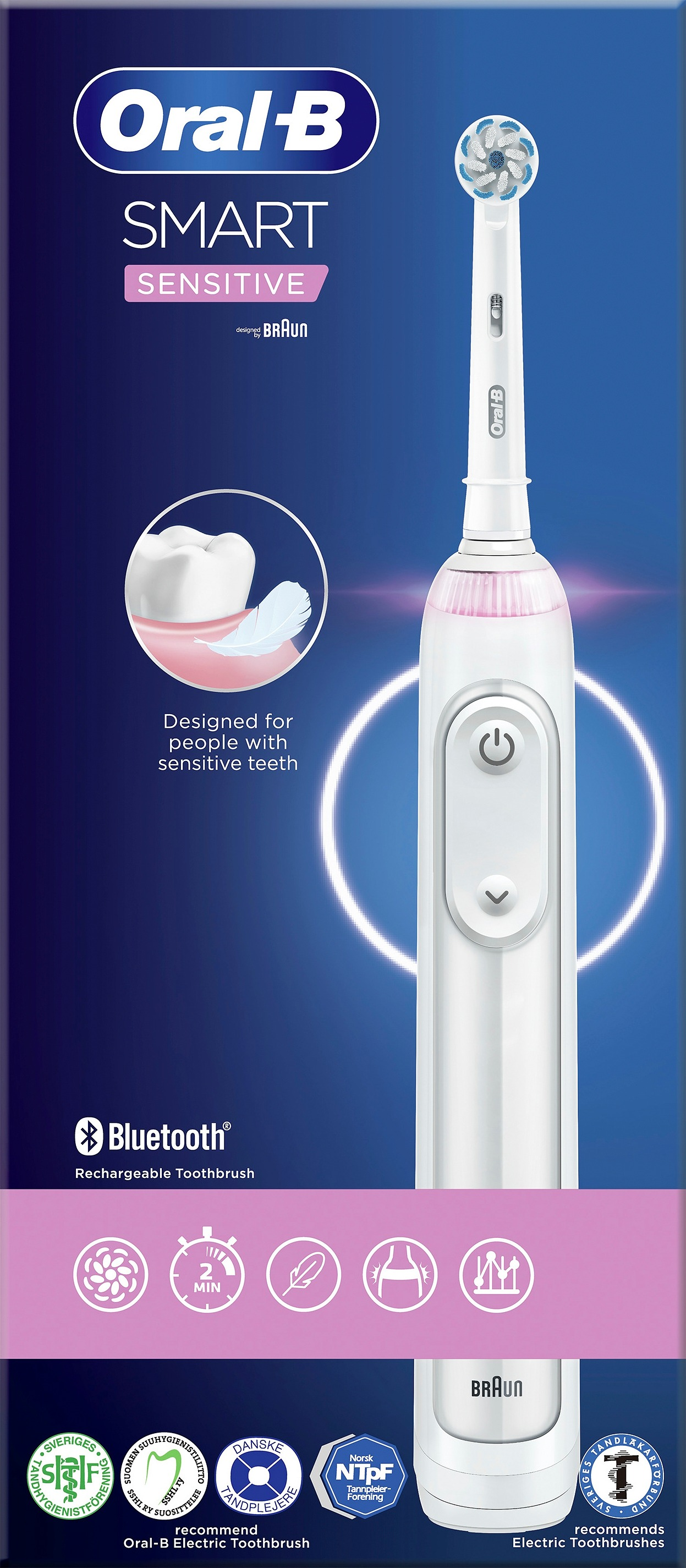 Oral-B Smart Sensitive White Eltandborste 1 st