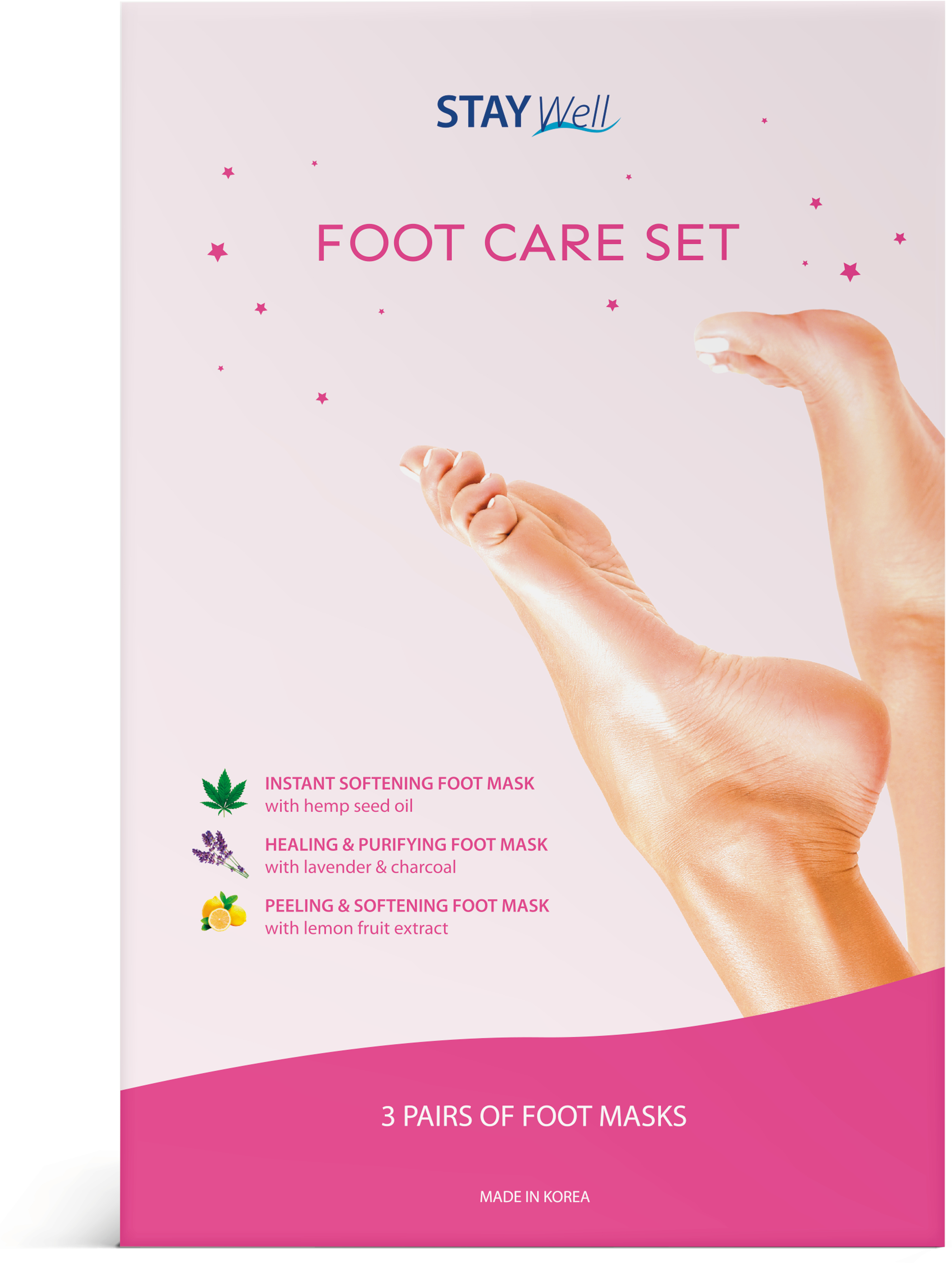 Nordic Cosmetics & Healthcare AB Stay Well Foot Care 3 par