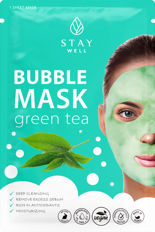 Stay well Deep Cleansing Bubble Mask GREEN TEA 1 st
