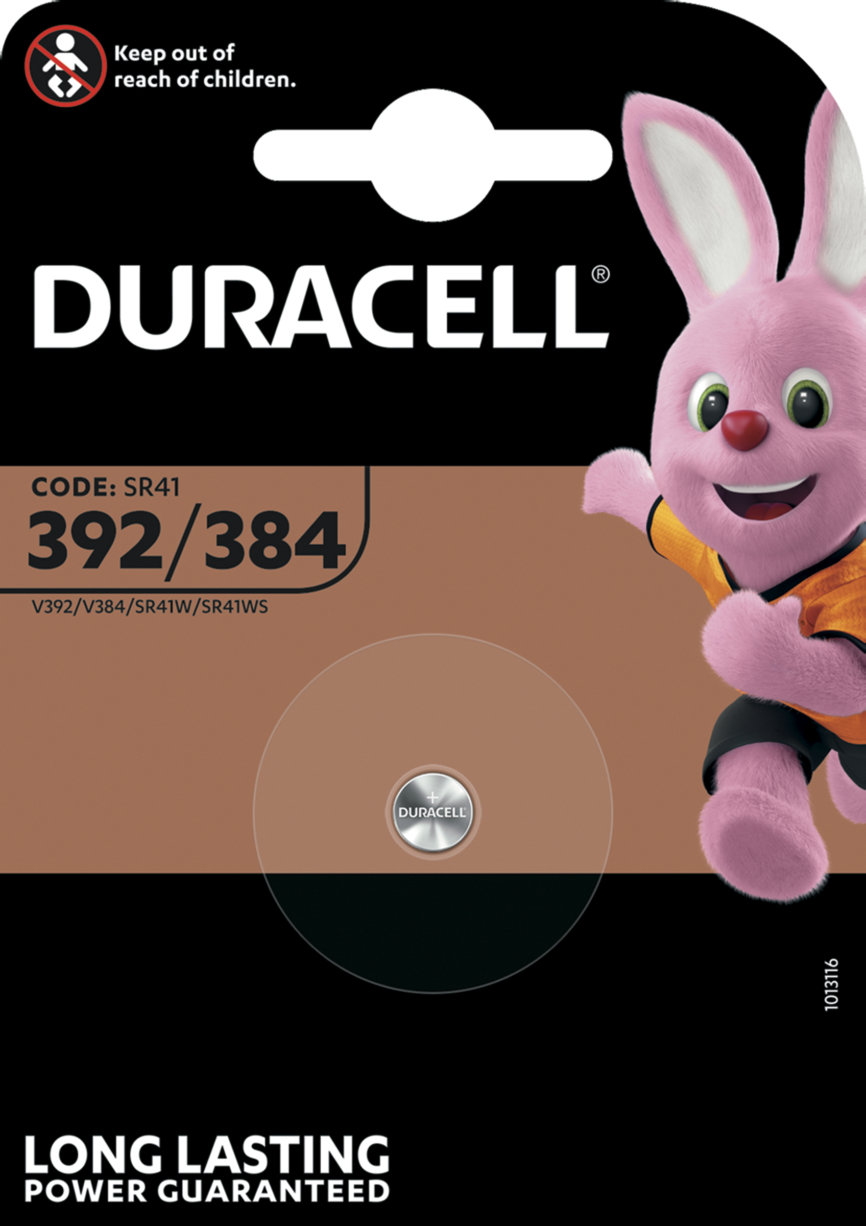 Duracell batteri knappcell 392/384 Silveroxid 1,5V till termometer 1 st