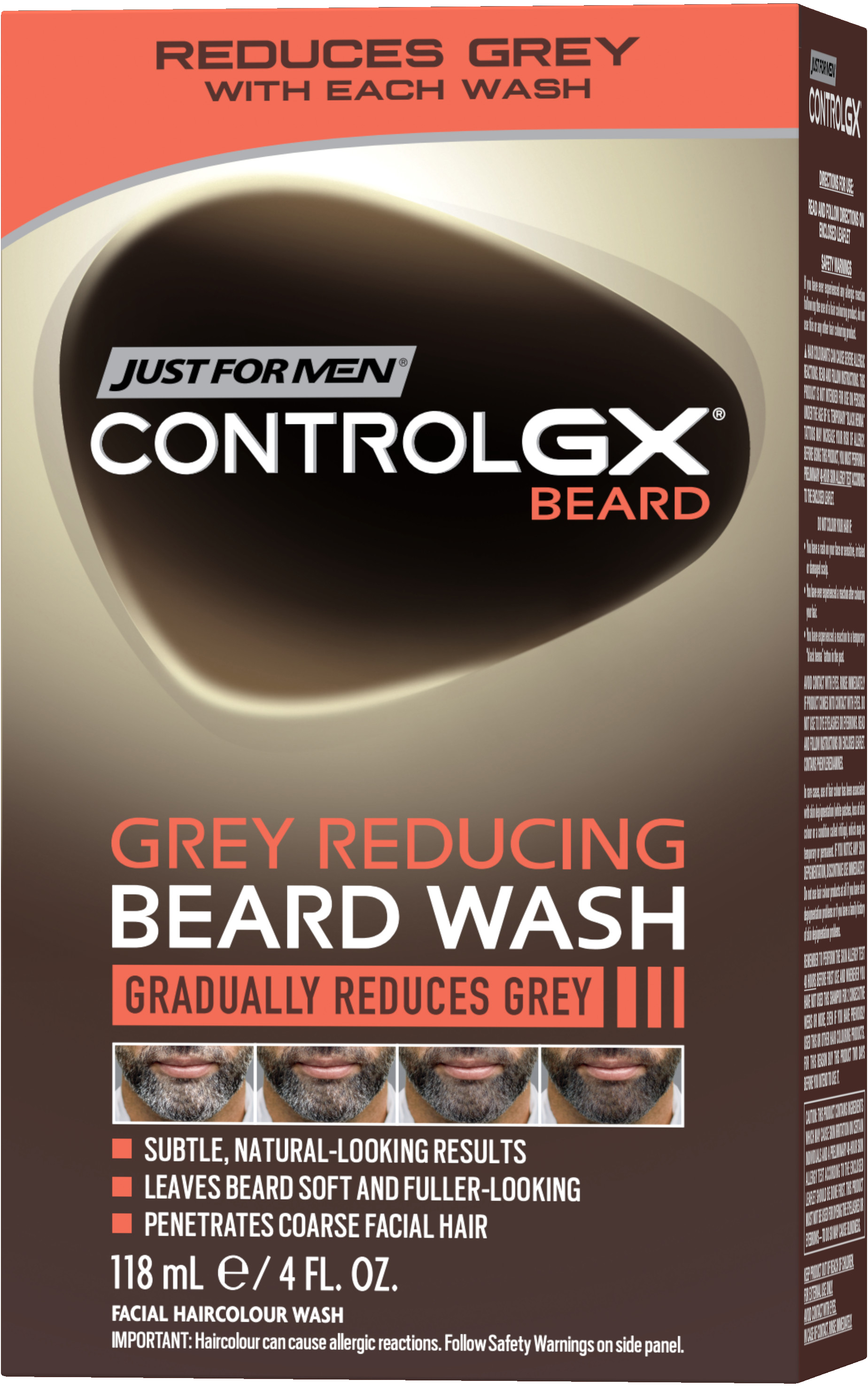 Just For Men Control GX Grey Reducing Skäggschampo 118 ml | Skönhet och hälsa - Personlig vård - Kosmetika - Hudvård | Apoteka