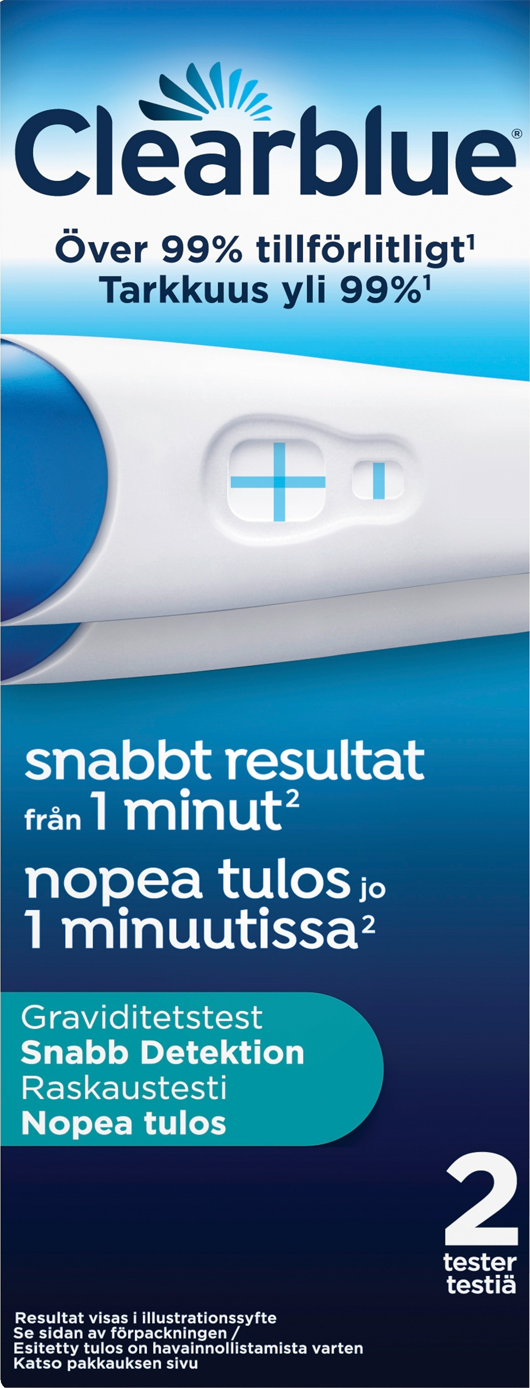 Procter & Gamble Sverige AB Clearblue graviditetstest 2 pack