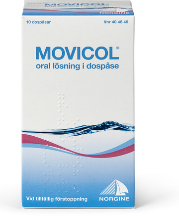Movicol, oral lösning i dospåse