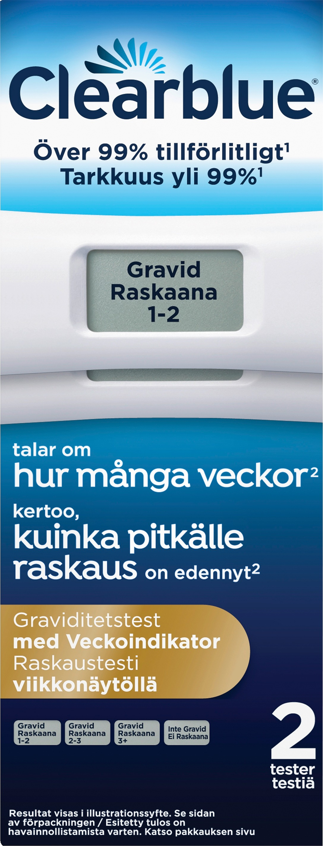 Clearblue Digital Graviditetstest Veckoindikator 2 st