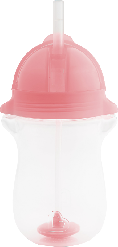 Babyflaska m lock rosa, 1 st