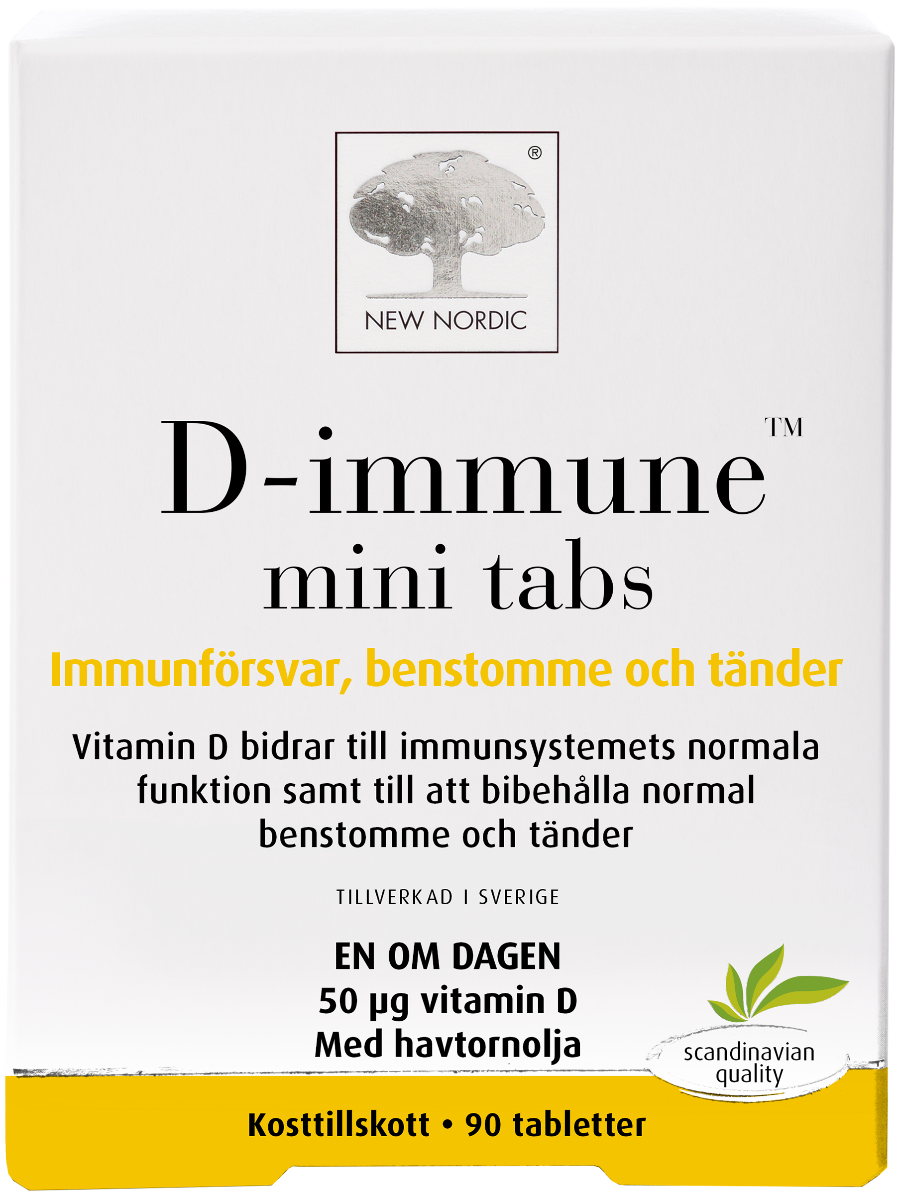 New Nordic AB New Nordic D-immune mini tabs 90 st