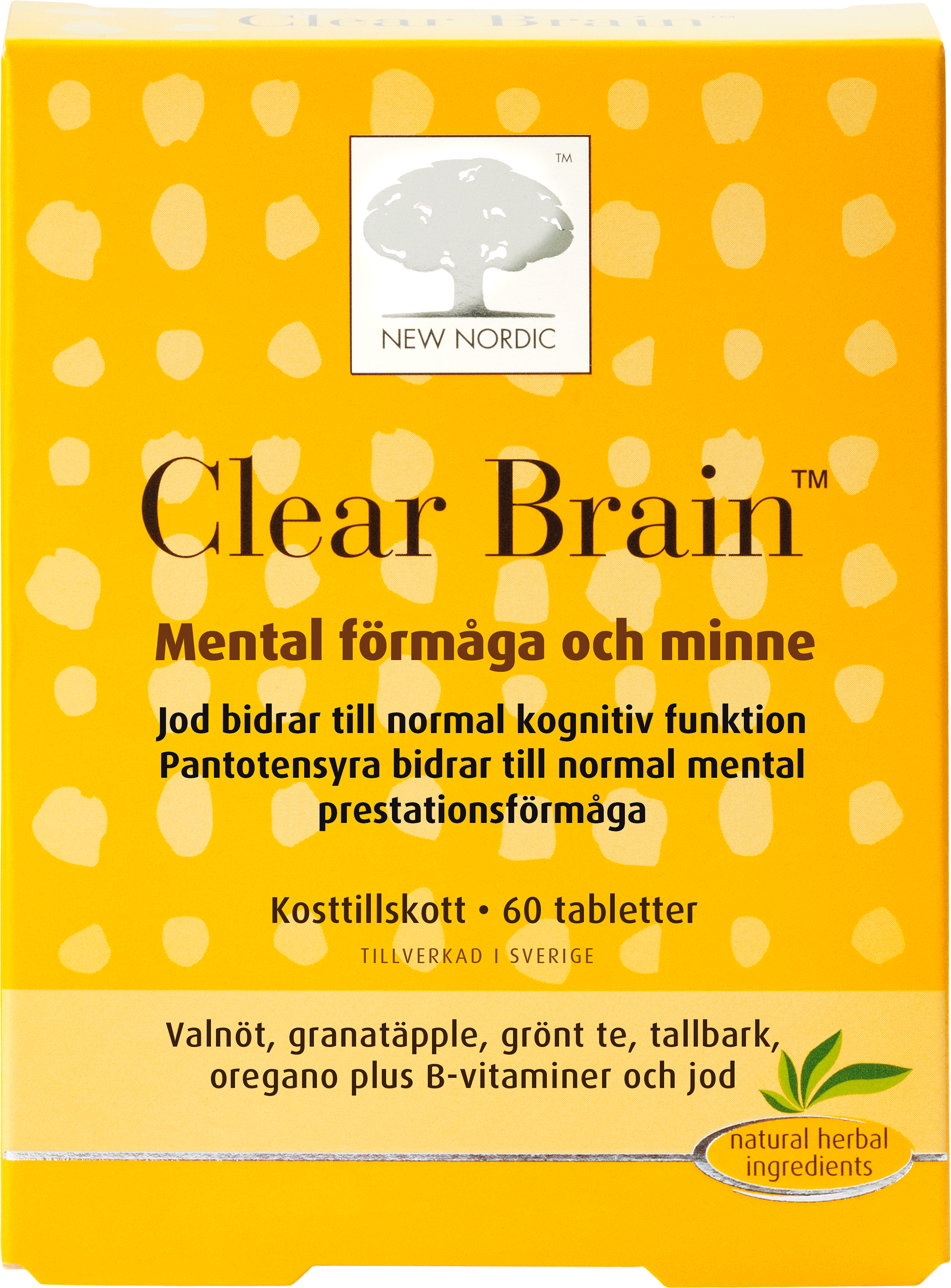 New Nordic AB New Nordic Clear Brain 60 st