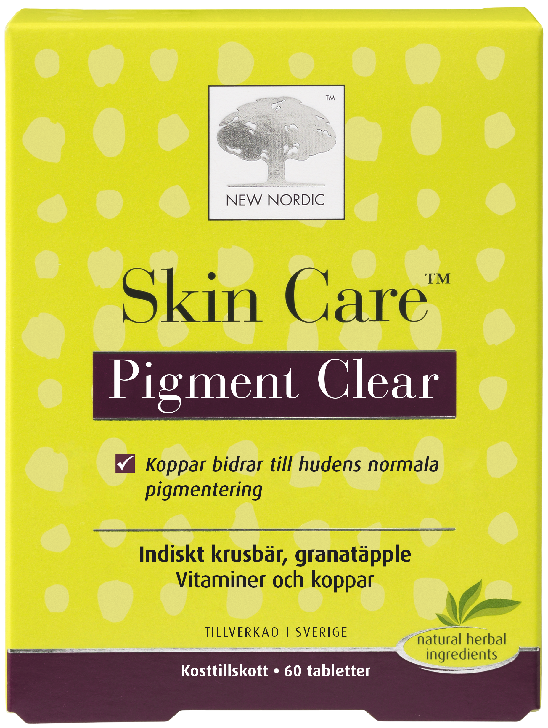 New Nordic Skin Care Pigment Clear 60 st