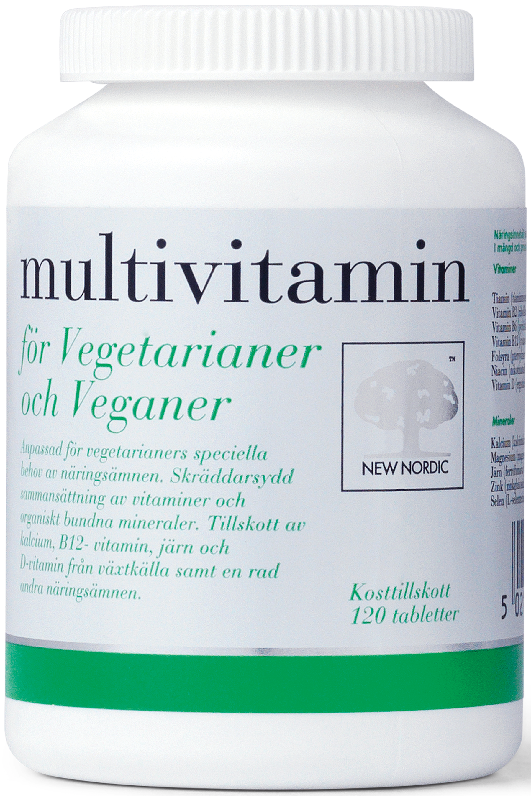 New Nordic Multivitamin Vegetarian och Vegan 120 st